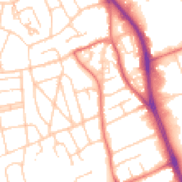Daytime road noise heatmap for CH62 7BW