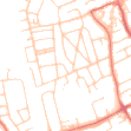 Daytime road noise heatmap for CH62 7ED