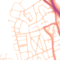 Daytime road noise heatmap for CH62 7EP