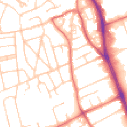 Daytime road noise heatmap for CH62 7EW