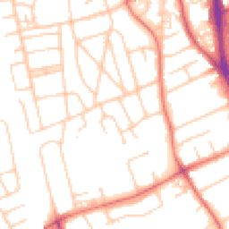 Daytime road noise heatmap for CH62 7FA