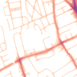 Daytime road noise heatmap for CH62 7FF