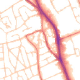 Daytime road noise heatmap for CH62 7HH