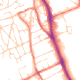 Daytime road noise heatmap for CH62 7HZ