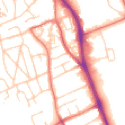 Daytime road noise heatmap for CH62 7JB