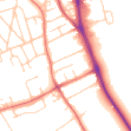 Daytime road noise heatmap for CH62 7JF