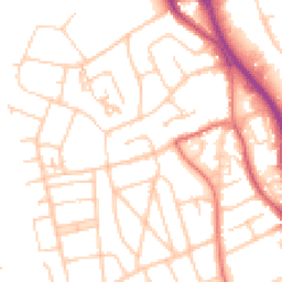 Daytime road noise heatmap for CH62 7JH