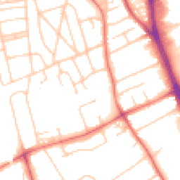 Daytime road noise heatmap for CH62 7JX