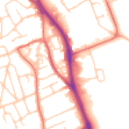 Daytime road noise heatmap for CH62 7JY