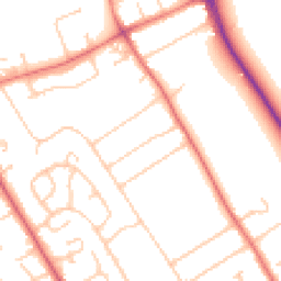 Daytime road noise heatmap for CH62 8BJ