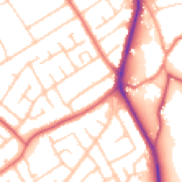 Daytime road noise heatmap for CH62 8BT