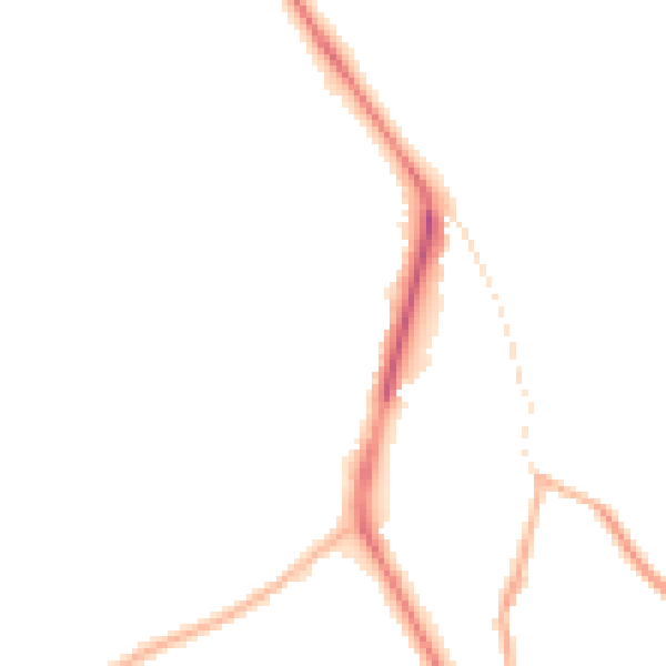 Night-time road noise heatmap for CH62 8BZ