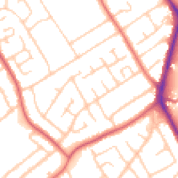 Daytime road noise heatmap for CH62 8DH