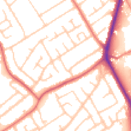 Daytime road noise heatmap for CH62 8DJ