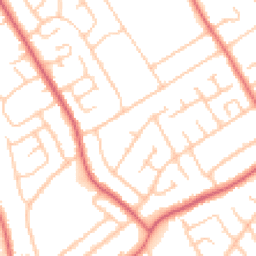 Daytime road noise heatmap for CH62 8DS