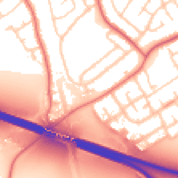 Daytime road noise heatmap for CH62 8DU