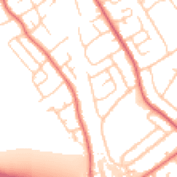 Daytime road noise heatmap for CH62 8DX