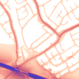 Daytime road noise heatmap for CH62 8EB
