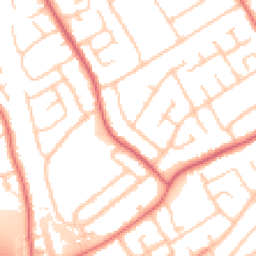 Daytime road noise heatmap for CH62 8EN
