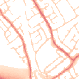 Daytime road noise heatmap for CH62 8ES