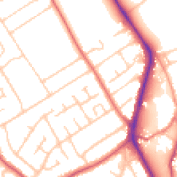 Daytime road noise heatmap for CH62 8EY