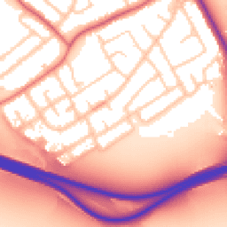 Daytime road noise heatmap for CH62 9BD