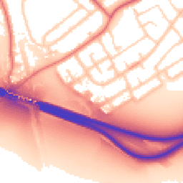 Daytime road noise heatmap for CH62 9BL