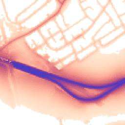 Daytime road noise heatmap for CH62 9BW