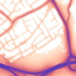 Daytime road noise heatmap for CH62 9BZ