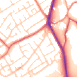 Daytime road noise heatmap for CH62 9DS