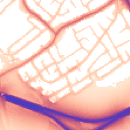 Daytime road noise heatmap for CH62 9DX