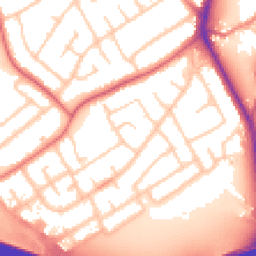 Daytime road noise heatmap for CH62 9EL