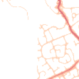 Daytime road noise heatmap for CH64 0SA