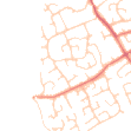 Daytime road noise heatmap for CH64 0SL