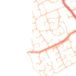 Daytime road noise heatmap for CH64 0SR