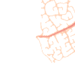 Daytime road noise heatmap for CH64 0SY