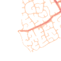 Daytime road noise heatmap for CH64 0SZ