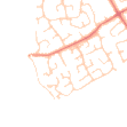 Daytime road noise heatmap for CH64 0TF