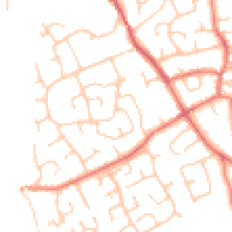 Daytime road noise heatmap for CH64 0TL