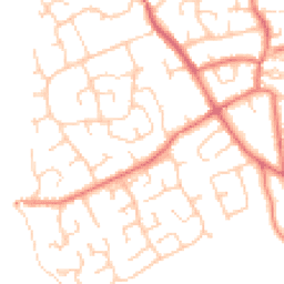 Daytime road noise heatmap for CH64 0TP