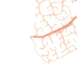 Daytime road noise heatmap for CH64 0TS