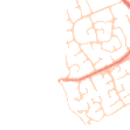 Daytime road noise heatmap for CH64 0TT