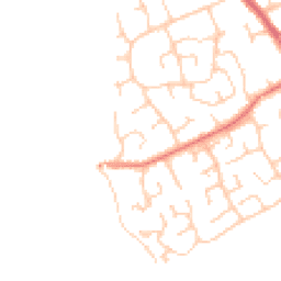 Daytime road noise heatmap for CH64 0TU
