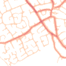 Daytime road noise heatmap for CH64 0TY