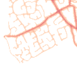 Daytime road noise heatmap for CH64 0UA