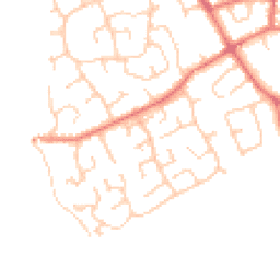 Daytime road noise heatmap for CH64 0UF