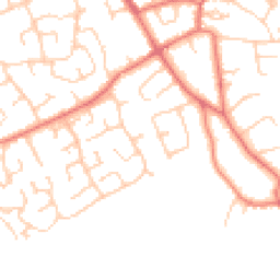 Daytime road noise heatmap for CH64 0UH