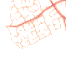 Daytime road noise heatmap for CH64 0XH
