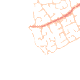 Daytime road noise heatmap for CH64 0XQ