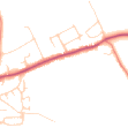 Daytime road noise heatmap for CH64 1TE